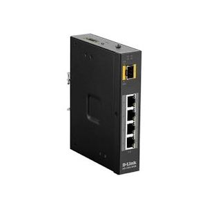 D-Link DIS‑100G‑5PSW Unmanaged L2 Gigabit Ethernet (10/100/1000) Power over Ethernet (PoE) Zwart
