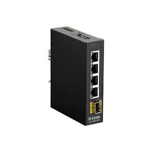 D-Link DIS-100G-5SW 5-poorts SwitchLayer2 Gigabit industrieel - zwart DIS-100G-5SW