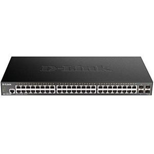 D-Link DGS-1250-52X Managed L3 Gigabit Ethernet (10/100/1000) Zwart