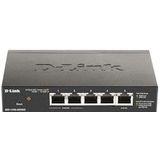 D-Link DGS-1100-05PDV2, 5-Port Layer 2 Gigabit PoE-powered PoE Smart Switch (3x 10/100/1000 Mbit/s BASE-T Port, 2x 10/100/1000 Mbit/s BASE-T PoE Port, ohne ext. Stromanschluss, lüfterlos, Metallgeh.)