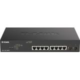 D-Link DGS-1100-10MPV2 Managed L2 Gigabit Ethernet (10/100/1000) Power over Ethernet (PoE) 1U Zwart