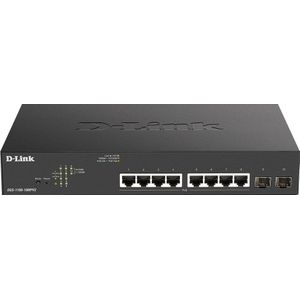 D-Link DGS-1100-10MPV2 Managed L2 Gigabit Ethernet (10/100/1000) Power over Ethernet (PoE) 1U Zwart