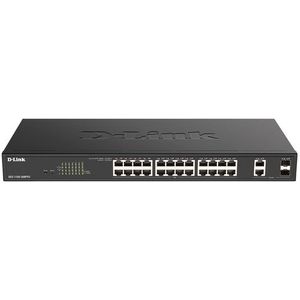 D-Link DGS-1100-26MPV2/B Managed L2 Gigabit Ethernet (10/100/1000) Power over Ethernet (PoE) Zwart