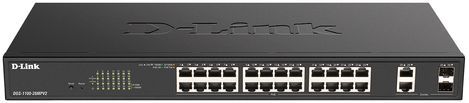 D-Link DGS-1100-26MPV2/B Managed L2 Gigabit Ethernet (10/100/1000) Power over Ethernet (PoE) Zwart
