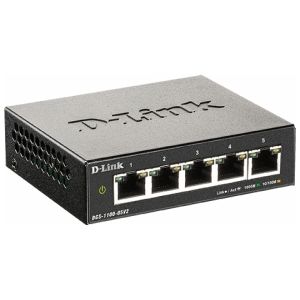 D-Link DGS-1100-05V2/E, Managed, L2, Gigabit Ethernet (10/100/1000)