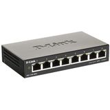 D-Link DGS-1100-08V2 Managed L2 Gigabit Ethernet (10/100/1000) Zwart