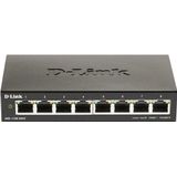 D-Link DGS 1100-08V2 - Switch - Smart - 8 x 10/100/1000 - Desktop - AC 100/240 V