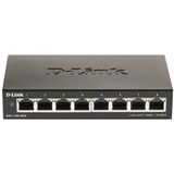 D-Link DGS-1100-08V2 Managed L2 Gigabit Ethernet (10/100/1000) Zwart