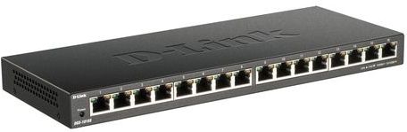 D-Link DGS-1016S Unmanaged Gigabit Ethernet (10/100/1000) Zwart