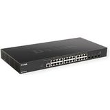 D-Link - DXS-1210-28T - Switch - 24 Poorten - 10-Gigabit, Layer 2/3 Lite, QoS, Energiebesparende Technologie