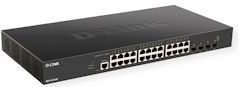 D-Link - DXS-1210-28T - Switch - 24 Poorten - 10-Gigabit, Layer 2/3 Lite, QoS, Energiebesparende Technologie