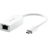 D-link - Usb C/Ethernet Adapter - Zwart - Materiaal: Kunststof