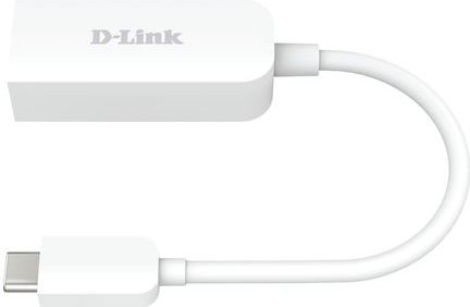 D-link - Usb C/Ethernet Adapter - Zwart - Materiaal: Kunststof