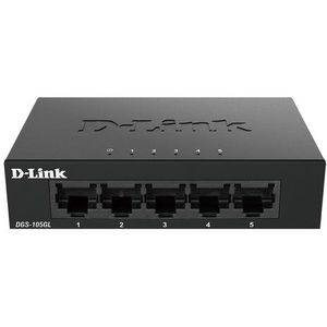 D-Link DGS-105GL - Netwerkswitch - Unmanaged - 5 Poorten