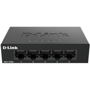 D-Link DGS-105GL - Netwerkswitch - Unmanaged - 5 Poorten