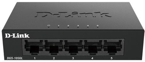 D-Link DGS-105GL - Netwerkswitch - Unmanaged - 5 Poorten