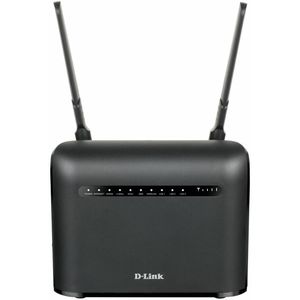 D-Link DWR-953V2 LTE Cat4 Wi-Fi AC1200 Router, Snelle 4G Download tot 150 Mbps, AC1200 Wi-Fi, 4 x Gigabit Poort, Gigabit Internet Poort, Externe Antennes, Simlock vrij