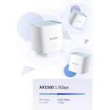 D-Link Eagle Pro AI M15 - Mesh WiFi - WiFi 6 - 1500 Mbps - 2 Stuks