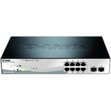 D-Link DGS-1210-10P/E Switch - RJ45 x 8 - PoE - Managed