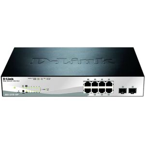 D-Link DGS-1210-10P/E Switch - RJ45 x 8 - PoE - Managed