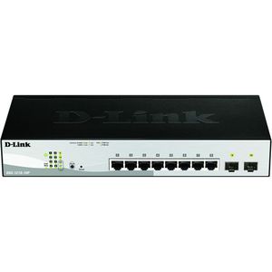 D-Link DGS-1210-10P/E Netwerk switch RJ45/SFP 8 + 2 poorten 20 GBit/s PoE-functie