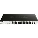 D-Link DGS-1210-28MP/E netwerk-switch Managed L2 Gigabit Ethernet (10/100/1000) Power over Ethernet (PoE) 1U Zwart, Grijs