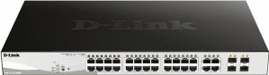 D-Link DGS-1210-28MP/E netwerk-switch Managed L2 Gigabit Ethernet (10/100/1000) Power over Ethernet (PoE) 1U Zwart, Grijs
