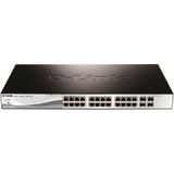 D-Link DGS-1210-28P/E Netwerk switch RJ45/SFP 24 + 4 poorten 56 GBit/s PoE-functie