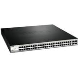 D-Link DGS-1210-52MP Managed L2 Gigabit Ethernet (10/100/1000) Power over Ethernet (PoE) Zwart, Grijs