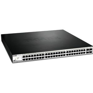 D-Link DGS-1210-52MP Managed L2 Gigabit Ethernet (10/100/1000) Power over Ethernet (PoE) Zwart, Grijs