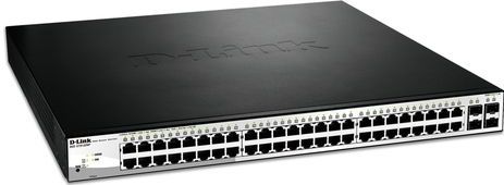 D-Link DGS-1210-52MP Managed L2 Gigabit Ethernet (10/100/1000) Power over Ethernet (PoE) Zwart, Grijs