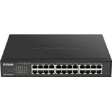 D-Link DGS-1100-24PV2/E Switch 24 Poorten Zwart PoE