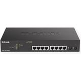 D-Link DGS-1100-10MPV2 Managed L2 Gigabit Ethernet (10/100/1000) Power over Ethernet (PoE) 1U Zwart