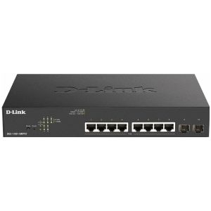 D-Link DGS-1100-10MPV2 Managed L2 Gigabit Ethernet (10/100/1000) Power over Ethernet (PoE) 1U Zwart