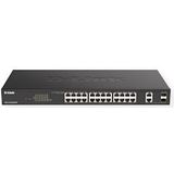 D-Link DGS-1100-26MPV2/E netwerk-switch Managed L2 Gigabit Ethernet (10/100/1000) Power over Ethernet (PoE) Zwart