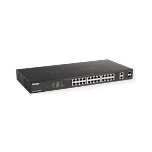 D-Link DGS-1100-26MPV2/E Netwerk switch RJ45/SFP 24 + 2 poorten 56 GBit/s PoE-functie