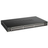 D-link Dgs-1250-52xmp Switch - 48 Poorten 10/100/1000BASE-T PoE - 4 Poorten 10G SFP+