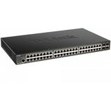 D-link Dgs-1250-52xmp Switch - 48 Poorten 10/100/1000BASE-T PoE - 4 Poorten 10G SFP+