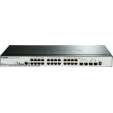 D-Link Dgs-1510-28p (28 Havens), Netwerkschakelaar, Zwart