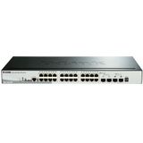 D-Link DGS-1510-28P Managed L3 Gigabit Ethernet (10/100/1000) Power over Ethernet (PoE) Zwart