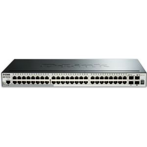 D-Link DGS-1510-52X/E Smart Managed Gigabit Stack Switch (52 ports, of which 48 x 10/100/1000 Mbit/s, 4 x 10G SFP+) - Alleen EU-netsnoer