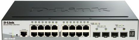 D-Link - DGS-1510-52XMP - Netwerkschakelaar - Zwart - 52-poorts PoE+ Smart Managed Gigabit Stack Switch 4x10G