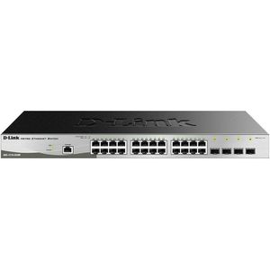 D-link - DGS-1210-28 Switch - 24 Poorten - 4 SFP-poorten - Zwart