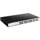 D-Link DGS-1210-24P/E Gigabit Smart Switch (24-Port, 4X SFP, 56 Gbps Schaltleistung) - Nur EU-Netzkabel