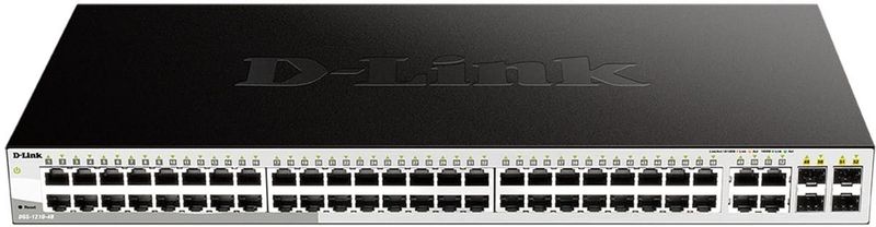 D-Link - DGS-1210-48 - Web Smart Gigabit Switch - Zwart - Webgebaseerd Beheer