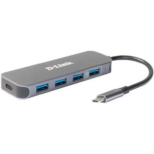 D-Link DUB-2340 interface hub USB Type-C 5000 Mbit/s Grijs