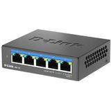 D-Link DMS-105 Unmanaged L2 2.5G Ethernet (100/1000/2500) Zwart