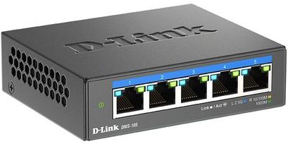D-Link DMS-105 Unmanaged L2 2.5G Ethernet (100/1000/2500) Zwart