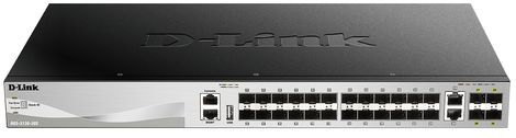 D-Link - DGS-3130-30S/E - Netwerkschakelaar - Grijs - 30 Poorten, Layer 3, Beheerbaar