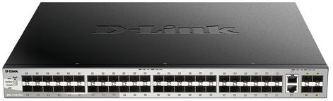 D-link - DGS-3130-54S/E - Switch - Beheerd - L3, 48 SFP-module slots, 4 SFP+ module slots